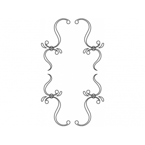CMT Šablóna na kuchynske dvierka - Kaskádový C 365x110mm