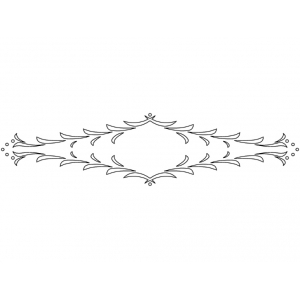 CMT Šablóna na rámy - FLORENTINE B 550x130mm
