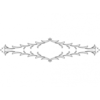 CMT Šablóna na rámy - FLORENTINE  B 550x130mm                              