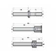 CMT Tŕň tanierovej frézy s ložiskom Typ 4B EXTRA L=86 S=8mm 