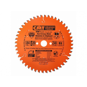 CMT ITK Ultra tenký kotúč na lamino, plast a neželezné kovy - D184x1,8 d20 Z48 HW
