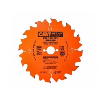 CMT Pílový kotúč pre elektronáradie, pozdĺžny rez - D160x20 Z12 HM