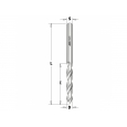 CMT 363 Špirálový vrták s V hrotom 60° HWM D3x27 L55 S=D L