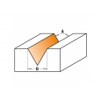 CMT Fréza na V-drážku 60° D12,7x10 60° S=8mm