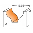 CMT profilová fréza čelná R6,4 D19x11 S=8mm HM 