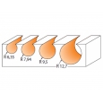 CMT Drážkovacia guľová fréza R9,52 D19,05x17,4 L63,5 S=8mm