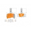 CMT C981 Sada vyspravovacia na CORIAN 2ks, S=12mm, D=47,5mm
