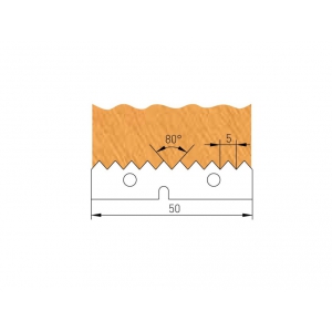 Profilový nôž 50x12x1,5mm ku špárovacej fréze série F621