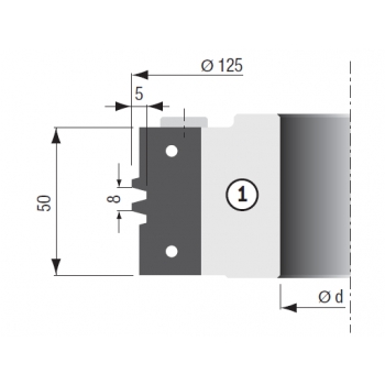 Žiletka 50x19x2 pre frézu YH152AAM