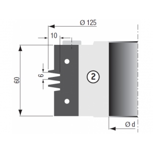 Žiletka 60x24x2 pre frézu YH156AAM