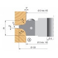 Multirádiusová fréza 125xR5/R10, R4/R8, R3/R6x30 2z ALU