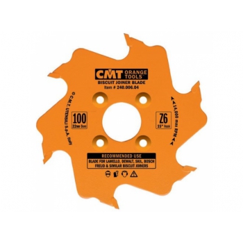 CMT Kotúč lamelovací pre lamelové spoje - D100x3,96 d22 Z6 HM striedavý zub