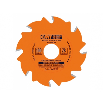 CMT Kotúč lamelovací pre lamelové spoje - D100x3,96 d22 Z8 HM rovný zub