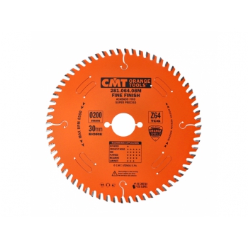 CMT Industrial Pílový kotúč na lamino a DTD - D200x3,2 d30 Z64 HM