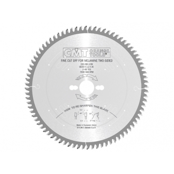 CMT Industrial C283 Pílový kotúč na lamino bez predrezu - D350x3,5 d30 Z108 HM