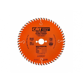 CMT Pílový kotúč pre elektronáradie, finálny rez - D165x2,2 d20 Z56 HM