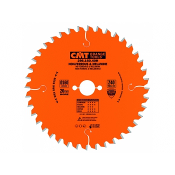 CMT Pílový kotúč na lamino, plast a neželezné kovy - D180x2,8 d20 Z40 TFZ N HM