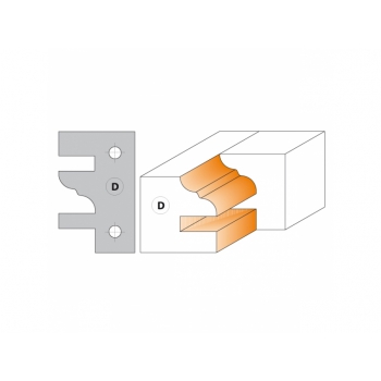 CMT žiletka pre C694014 - pár žiletiek profil D. 40x24,5x2mm 