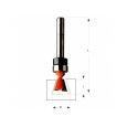 CMT Fréza pre rybinový spoj s ložiskom D8,73x10,3 L58 7° S=6,35mm 