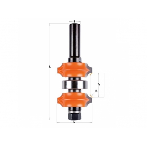 CMT Zaoblovacia obojstranná R2 + R3 S=12mm HM