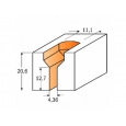 CMT Fréza na skrutky - D11,1x20,6 d4,36x12,7 S=8 HM 