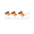 CMT Fréza na V-drážku 90° s ložiskom D16x12,7 90° S=8 HM                          