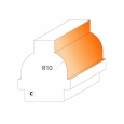 CMT C955 Fréza na priečky presklenných dvierok CMT - D28 I19 R10 profil C S=8 HM