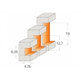 CMT Drážkovacia fréza bočná s ložiskom D22,2x12,7 R4,76 S=12mm HM                        