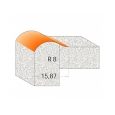 CMT Fréza profilová na hrany CORIAN D25,4x22,2 R8 S=12mm HM              