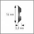 Hobľovací nôž TriHSS-M42 20 x 16 x 3 CENTROLOCK