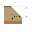 Uhlová fréza s ložiskom 45xD32x12,7 S=8 HM                          
