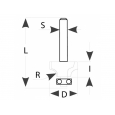 FACHMANN Zaobľovacia fréza vydutá R2xD16,7x9,5 S=6 HM