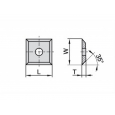 Žiletka 12x12x1,5 UNIVERZAL 35° HC05 - N012-12045, 12124     